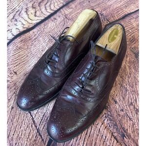 DresSports by Rockport Vintage Wingtip Burgundy Vibram Mens Dress Shoes‎ Sz 9